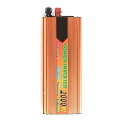 GENERICO - Inversor 2000W Convertidor Batería 12V a 220V Batería