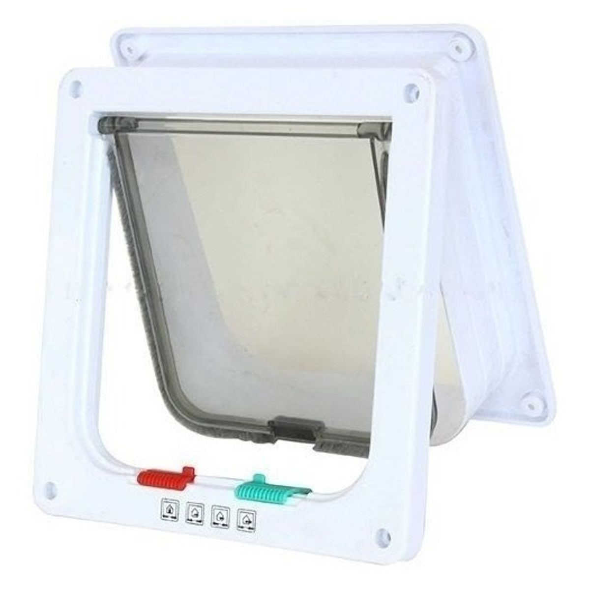 BJ HOGAR - Puerta Exterior Pequeña Para Perro Gato Mascota