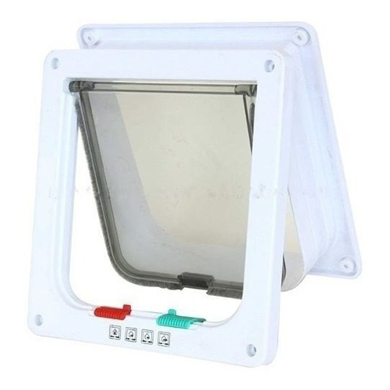 BJ HOGAR - Puerta Exterior Pequeña Para Perro Gato Mascota