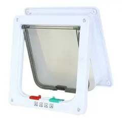 BJ HOGAR - Puerta Exterior Pequeña Para Perro Gato Mascota