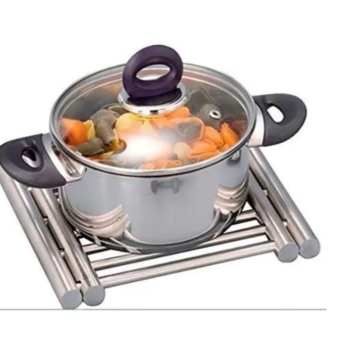 GENERICO - Soporte Salvamantel Posafuente Caliente Protector Encimera.