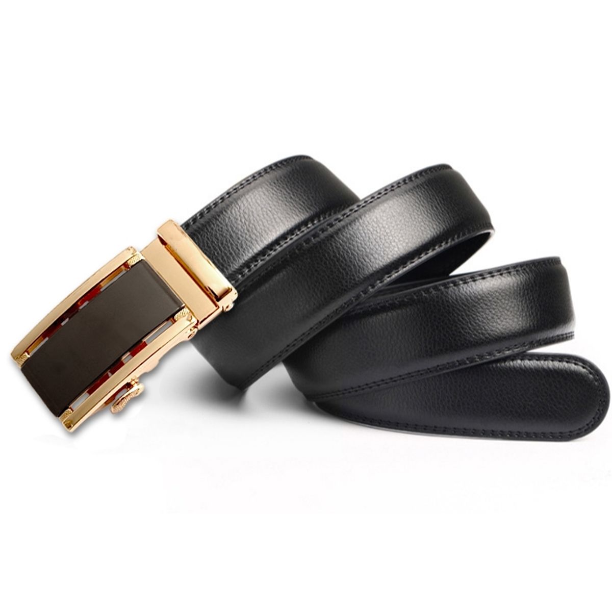 SONEC - Cinturón ejecutivo hombre edge dorado