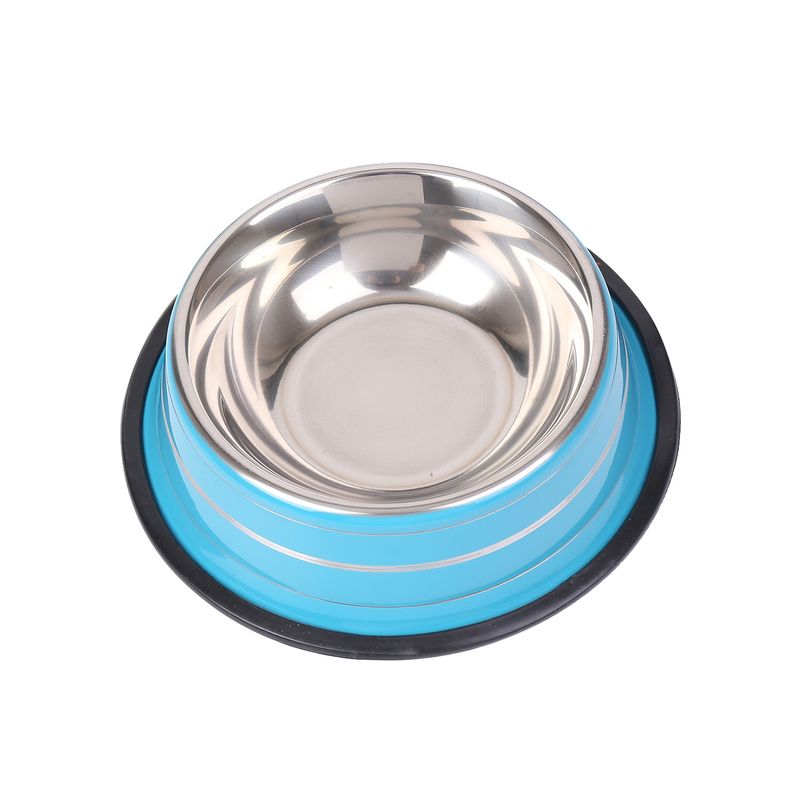 GENERICO - Plato Antideslizante Para Mascotas Tamaño Mediano Azul