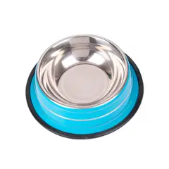 GENERICO - Plato Antideslizante Para Mascotas Tamaño Grande Azul