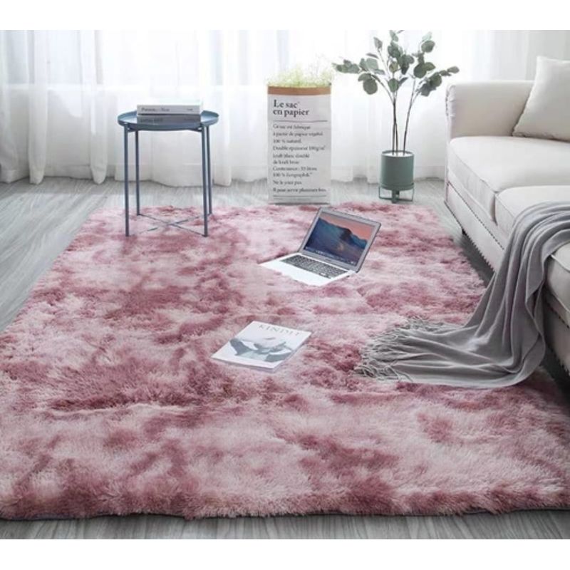 GENERICO - Alfombras peludas tipo Shaggy 200x240 cm Lila jaspeado