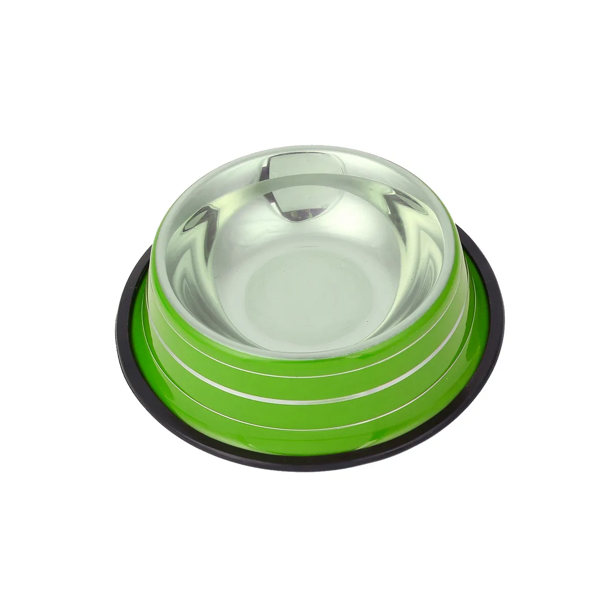 GENERICO - Plato Antideslizante Para Mascotas Tamaño Grande Verde