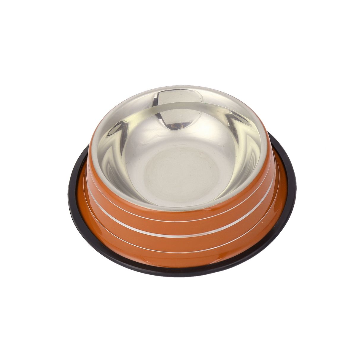GENERICO - Plato Antideslizante Mascotas Tamaño Extra Grande Naranjo