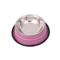 Plato Antideslizante Mascotas Tamaño Extra Grande Rosado