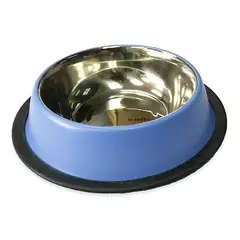 MARBEN PETS - Plato Acero Inoxidable antideslizante para Mascota Morado S