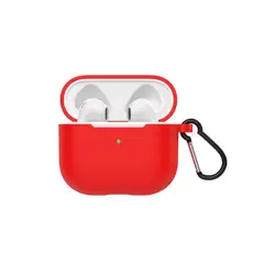 GENERICO - Carcasa Funda Silicona Para AirPods Pro Rojo