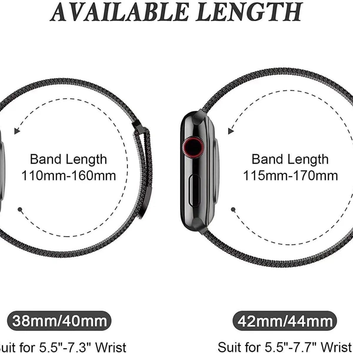 GENERICO - Correa Metálica Magnética Para Apple Watch 38 40 41 42mm Plata