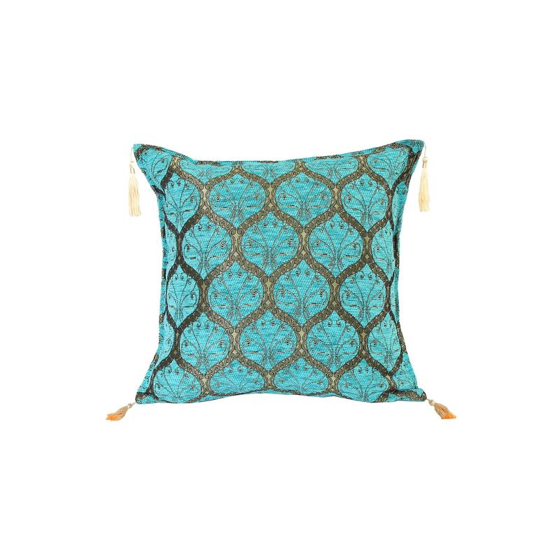TURKUAZ - Cojín turco 42x42 Filigrana Turquesa