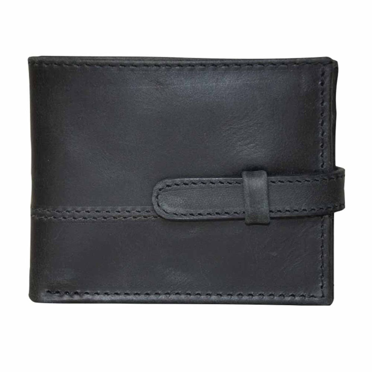 RAIQUEN - Billetera Cuero Pehoé Con Pasador Hecha a mano Raiquen