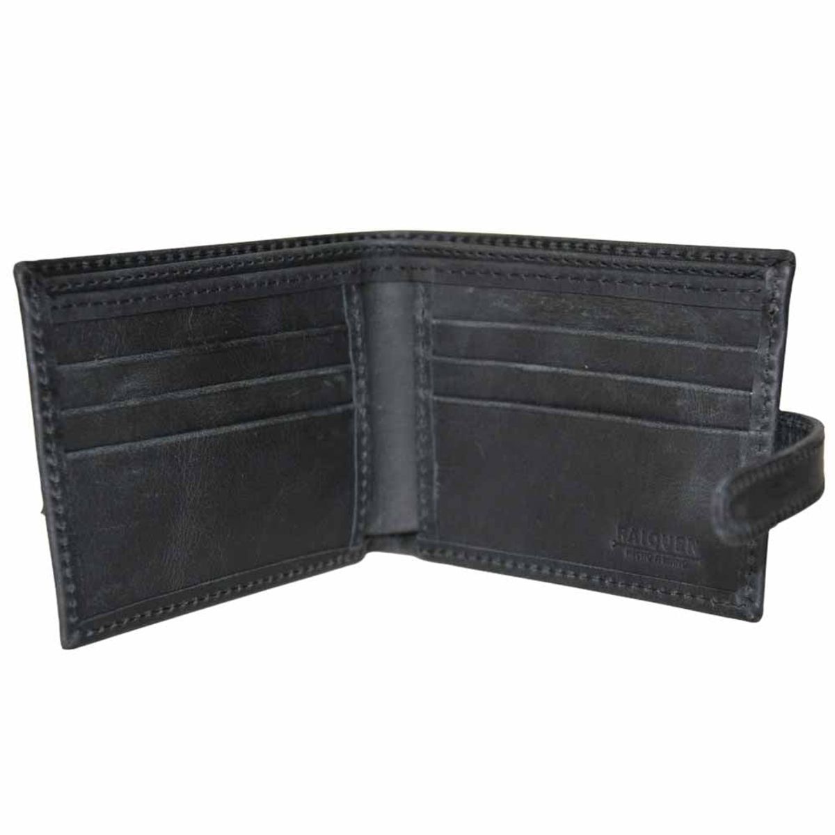 RAIQUEN - Billetera Cuero Pehoé Con Pasador Hecha a mano Raiquen