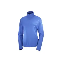 SALOMON - Poleron Mujer Outrack Half Zip Azul