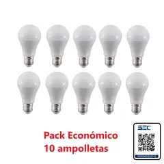DRL LIGHTING - PACK 10 AMPOLLETA LED 9W LUZ FRIA