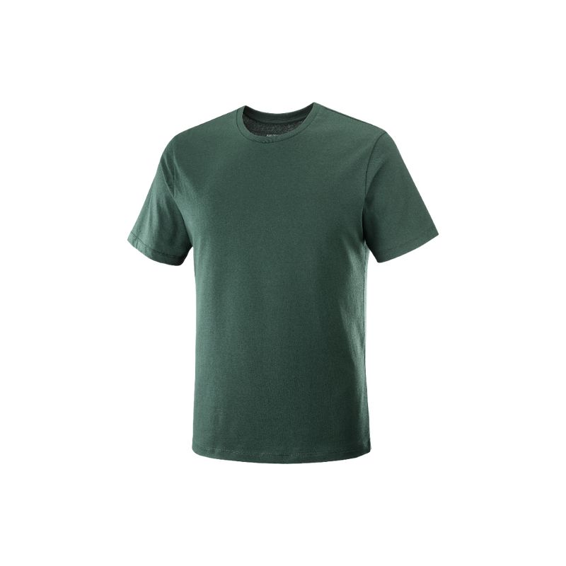 SALOMON - Polera Hombre Outlife Split Verde Salomon