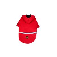 Chaqueta Impermeable Con Capucha Para Perros Talla L Rojo