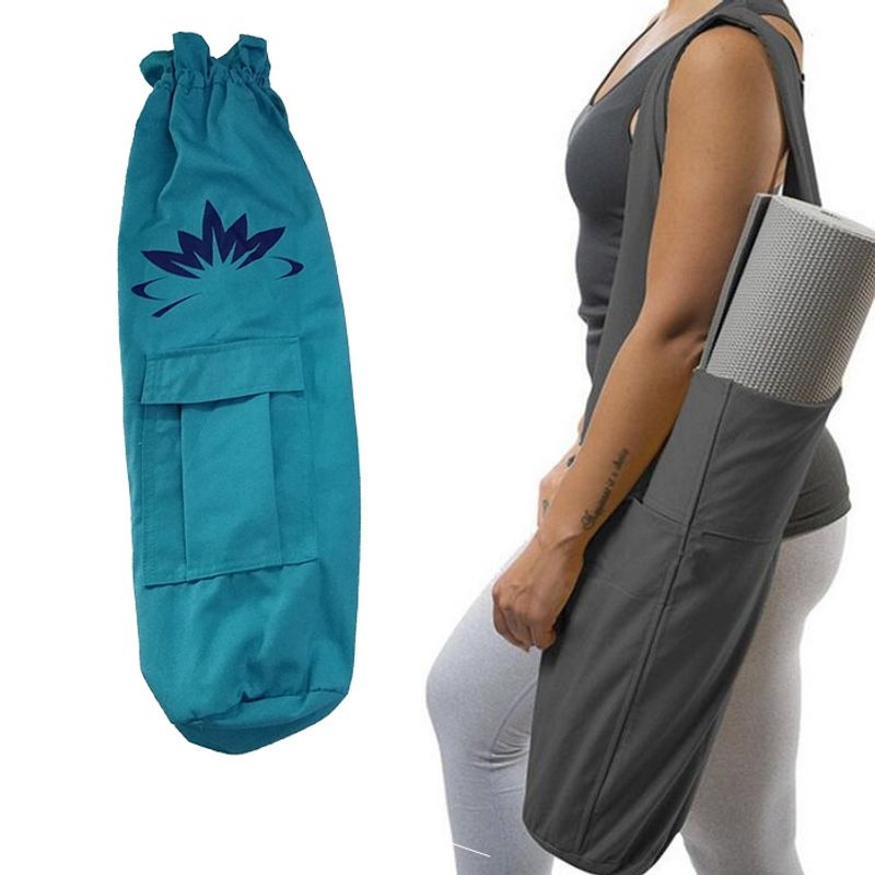 CRUSEC - Mochila Esterilla Para Yoga Mat Bolso Deporte - Azul