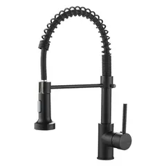 DANWEILE - Grifo llave lavaplatos monomando cocina extensible triple - Negro