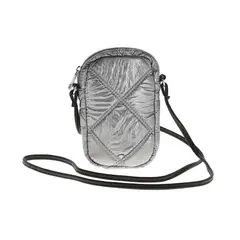 I D - Minibag Fluffy Plateada i-D