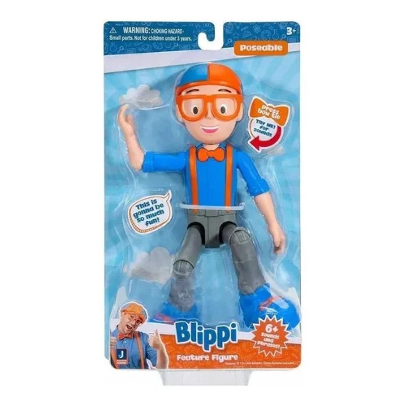 BLIPPI - Juguete Figura De Accion Blippi 25Cm Con Sonido