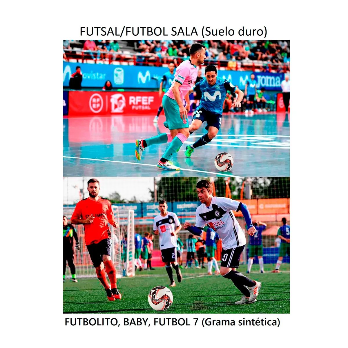 PENALTY - Balon Futsal Baby Futbol Sala Penalty Storm Bote Bajo Rojo