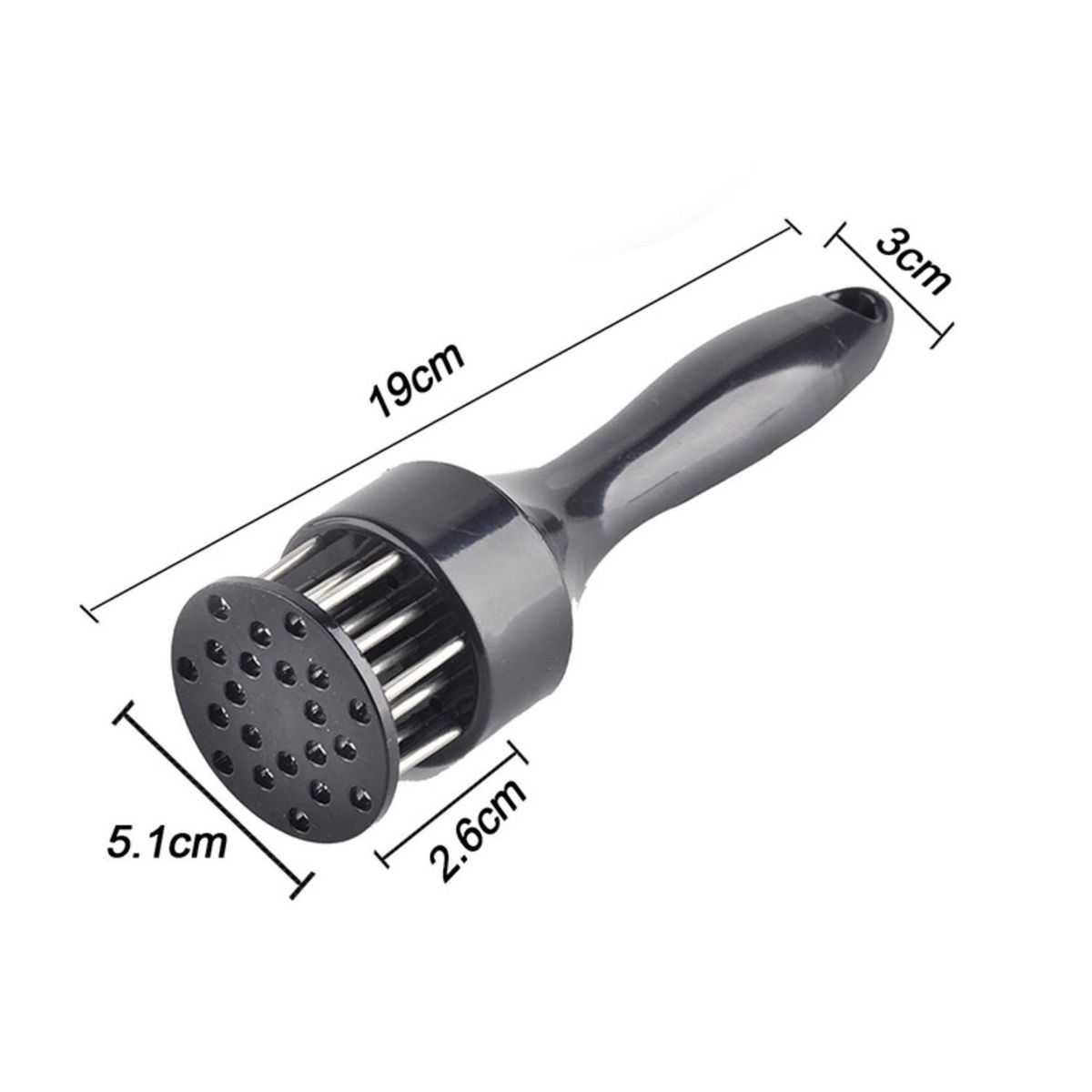 GENERICO - Ablandador De Carne Para Cocina O Asado Parrilla 19Cm