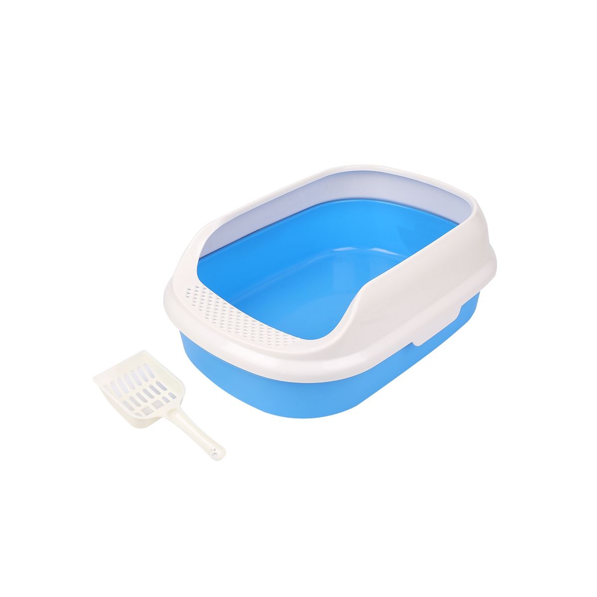 GENERICO - Arenero Para Gato Semicerrado Talla M Verde o Celeste