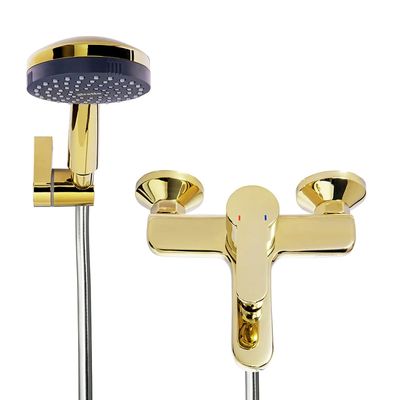 Imagen 2 del producto Monomando Llave Grifo Para Tina Ducha Modelo Arona Dorado