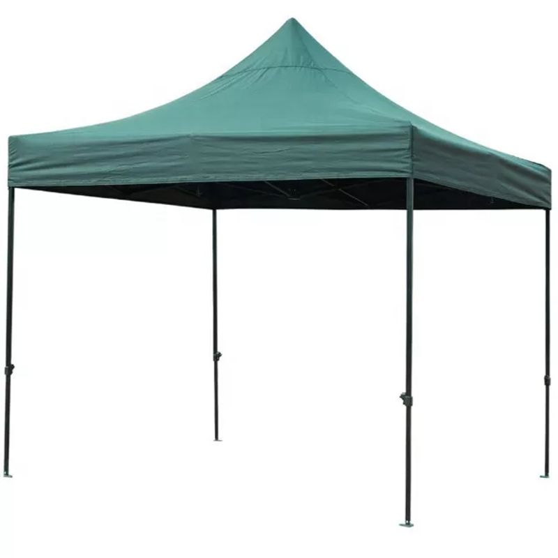GENERICO - Toldo Plegable tipo araña 2.5 x 2.5  Mt Lona Verde Impermeable
