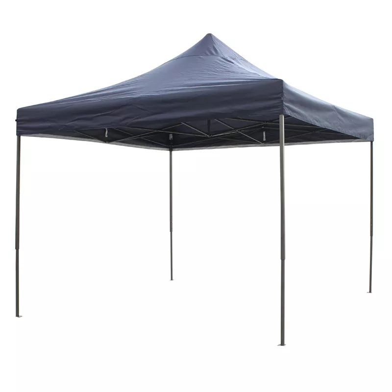 GENERICO - Toldo Plegable tipo araña 2.5 x 2.5  Mt lona Negro impermeable