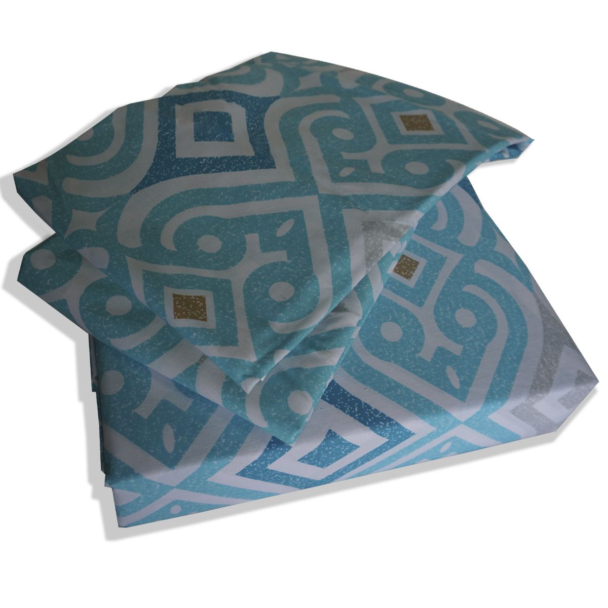 MALLORCA - Juego de Sabanas 144 Hilos Morocco Petroleo Superking