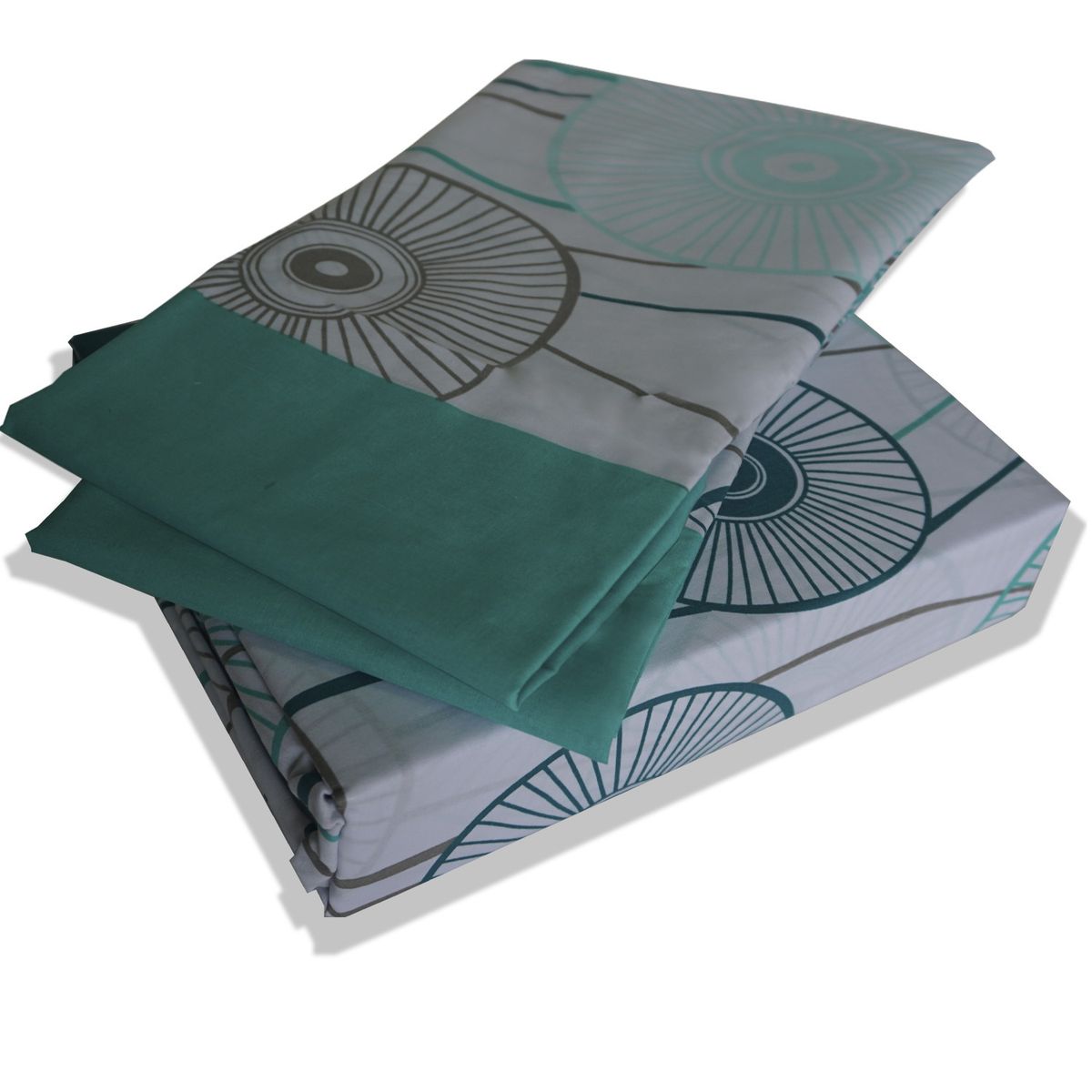 MALLORCA - Juego de Sabanas 144 Hilos Umbrella Turquesa King