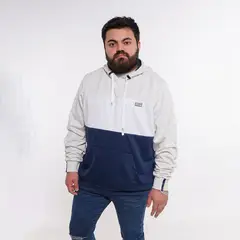 GANGSTER - Plus Poleron Hoodie Delgado La Beach Azul