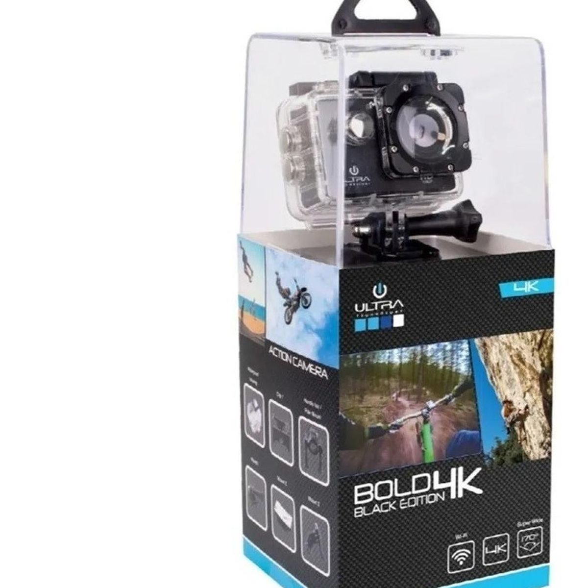 ULTRA - SPORT DEPORTIVA CAMERA 1080P 4K WIFI NEGRO ULTRA