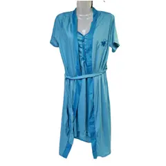 AGW - Conjunto Bata De Levantarse Y Camisola Mujer Algodón