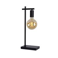 LAMPARA DE MESA LEANNE NEGRO 1xE27