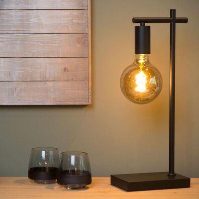 Imagen 2 del producto LAMPARA DE MESA LEANNE NEGRO 1xE27