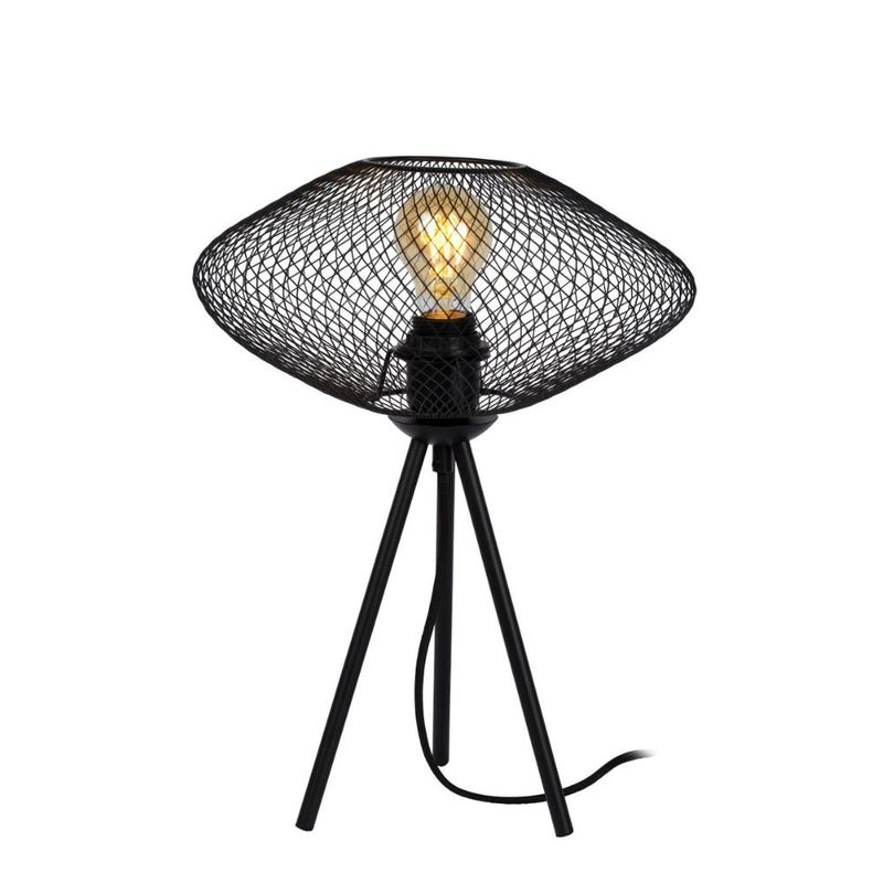 BOSCO - LAMPARA DE MESA MESH NEGRO I 1xE27 TRIPODE BOSCO