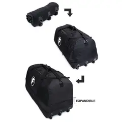 F LA MALETA DE CHILE - Bolso Goliat enrollable negro 130 ltrs