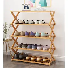 GENERICO - Zapatero Armable De Madera 5 Pisos 70cmx76cm 10464