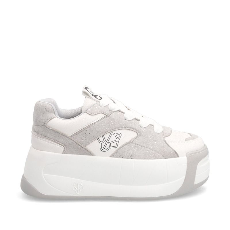 GOTTA - Zapatilla plataforma gris c7325.