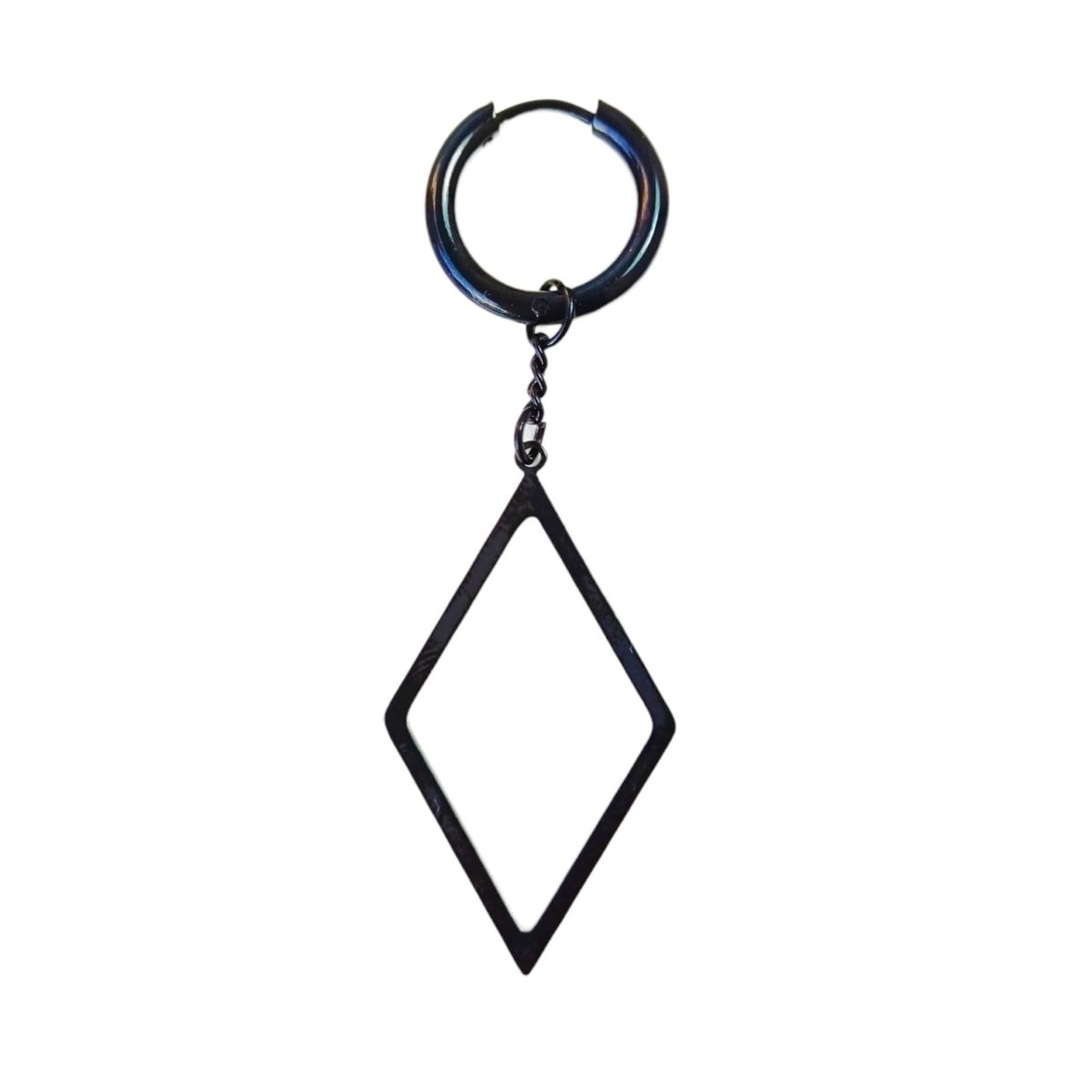 ELBAULDEJUMA - Aro Largo Kpop Rombo Cosplay Punk Negro Doble Uso Unidad