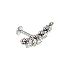 ELBAULDEJUMA - Piercing Oreja Tragus Conch Labret Modelo Media Luna Hipoalergenico