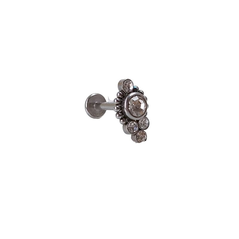 ELBAULDEJUMA - Piercing Tragus Conch Labret tuerca Bindi Hipoalergénico Unidad