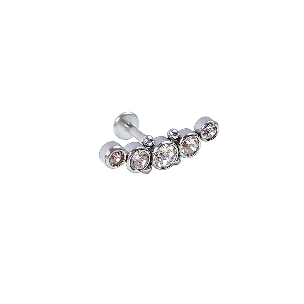 ELBAULDEJUMA - Piercing Tragus Conch Labret trepador zirconia Hipoalergenico Unidad