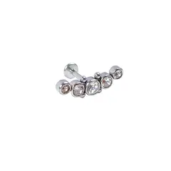 ELBAULDEJUMA - Piercing Tragus Conch Labret trepador zirconia Hipoalergenico Unidad