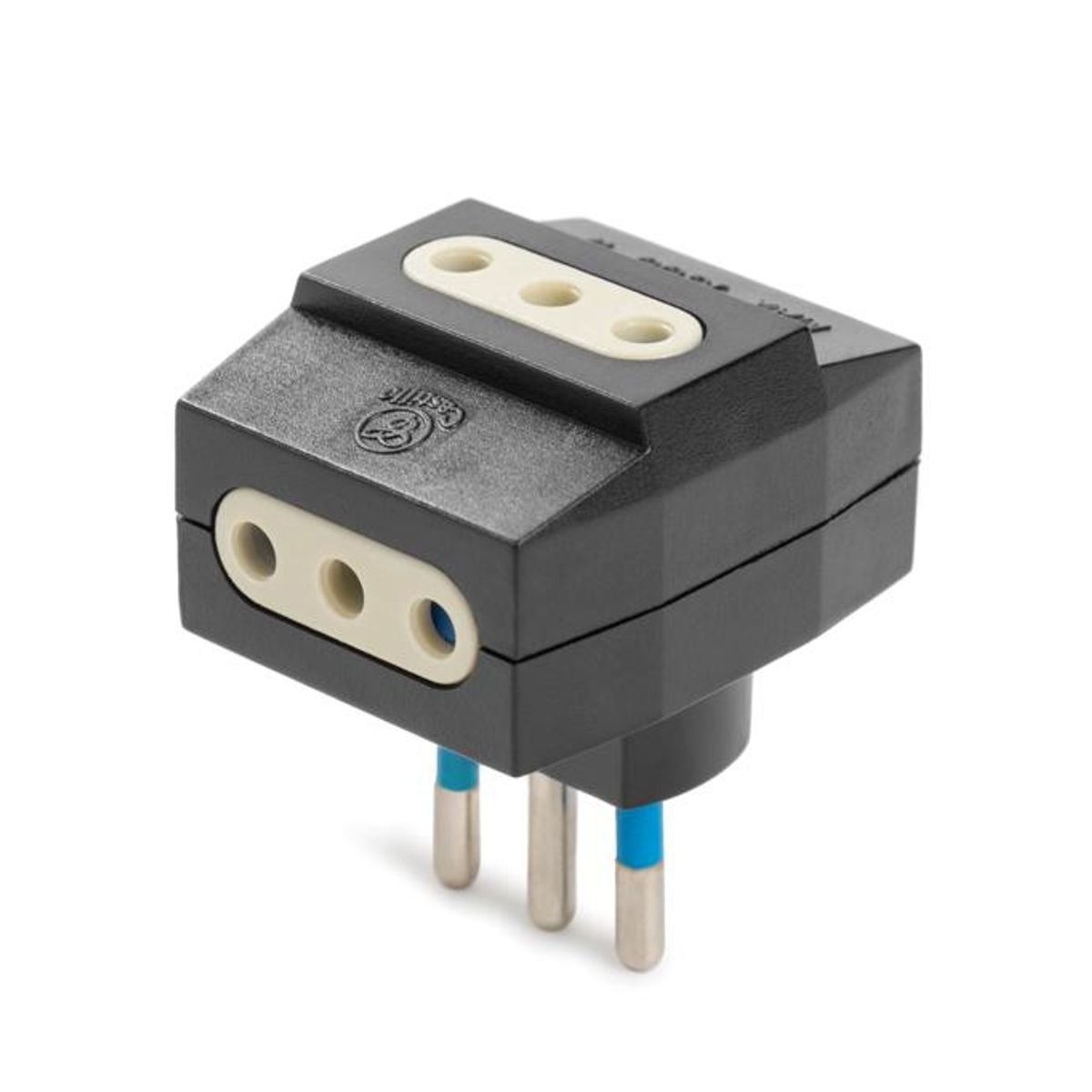 INDUSTRIA CASTILLO LTDA - Adaptador Triple negro - Industria el Castillo