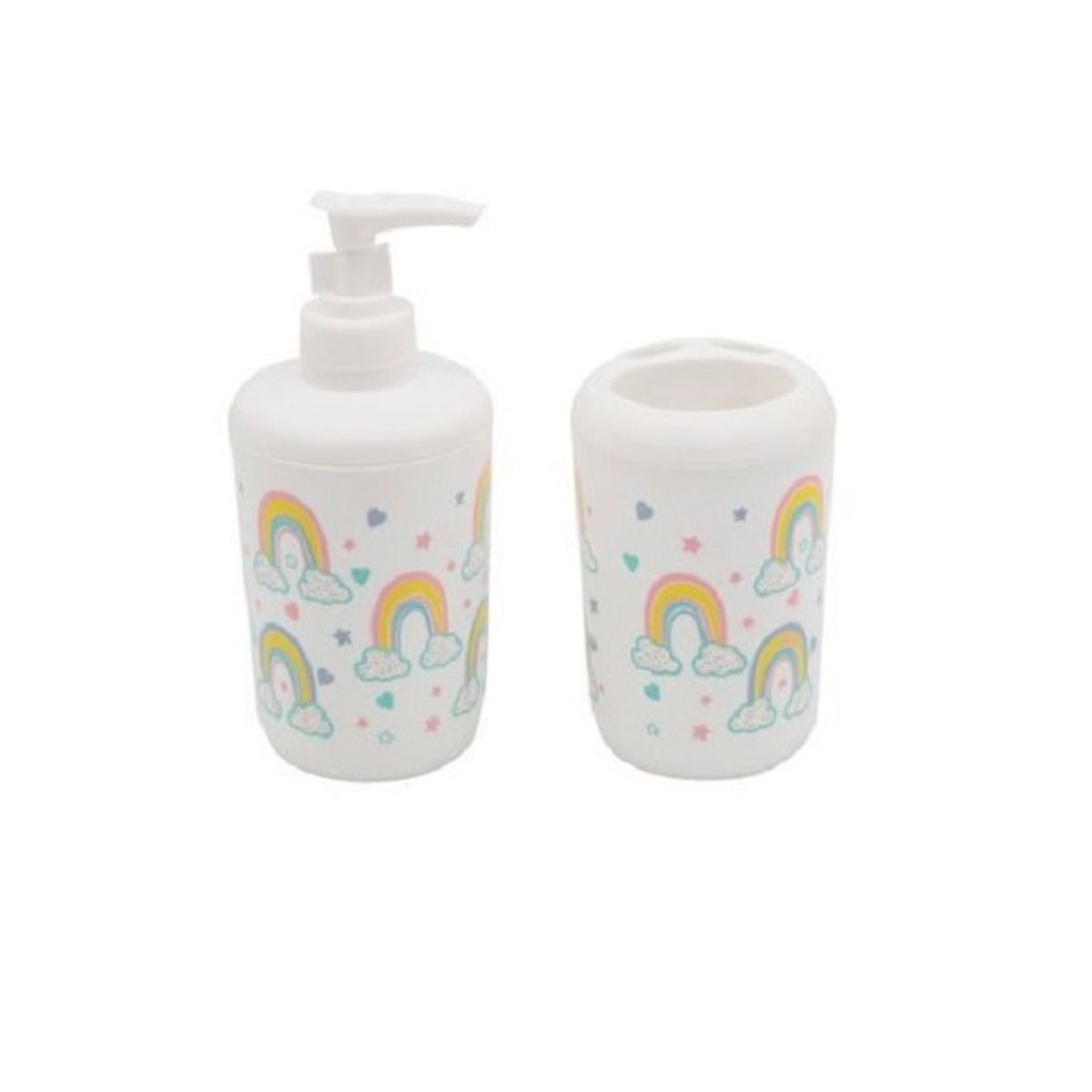 GENERICO - Dispensador Jabon Shampoo Baño Ducha Niños 2 Piezas Arcos